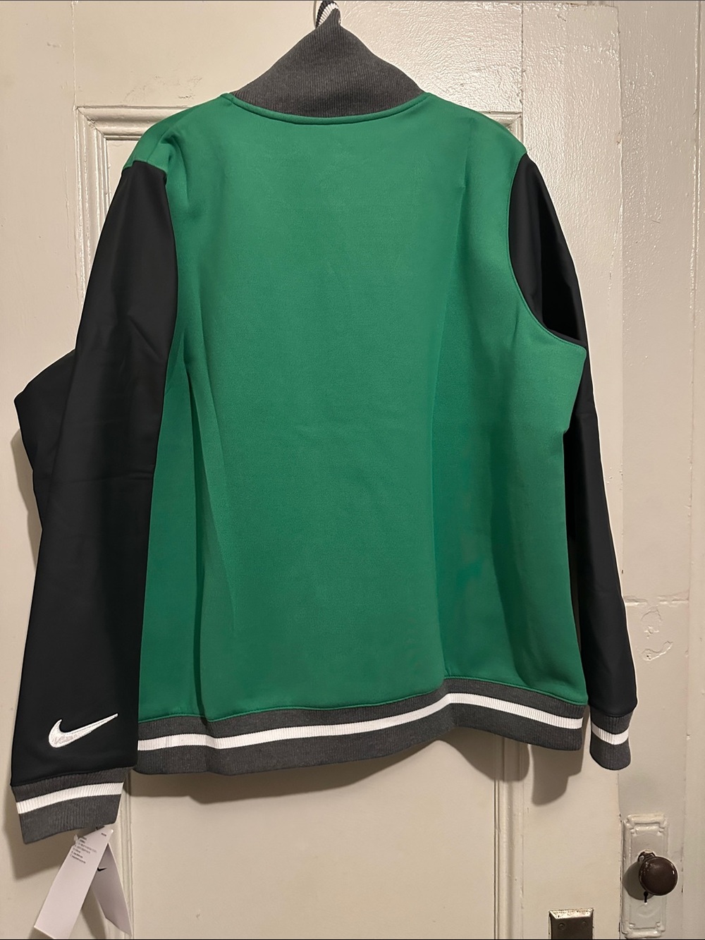 NWT Nike Green and Black Nike Women's Varsity Jacket. Size XXL. 32” L x 23”W. - Picture 5 of 5